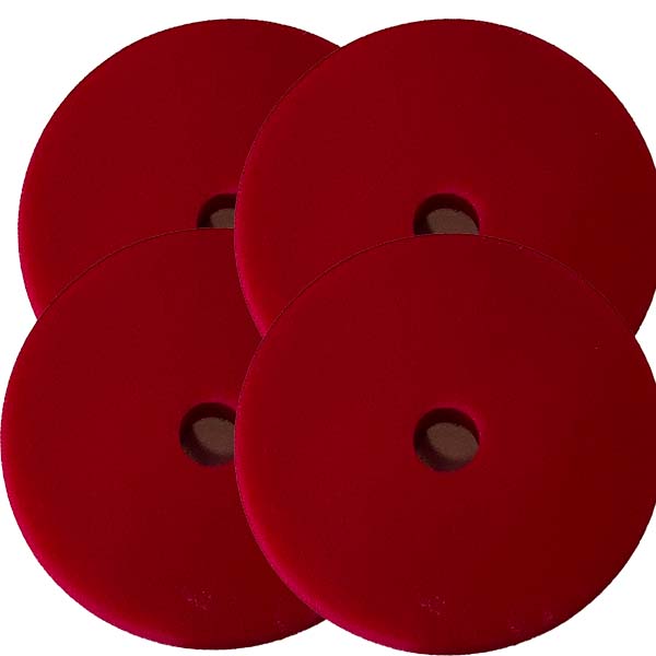 CSI 62-555-4 red foam pad for DA polishing- 4 pack