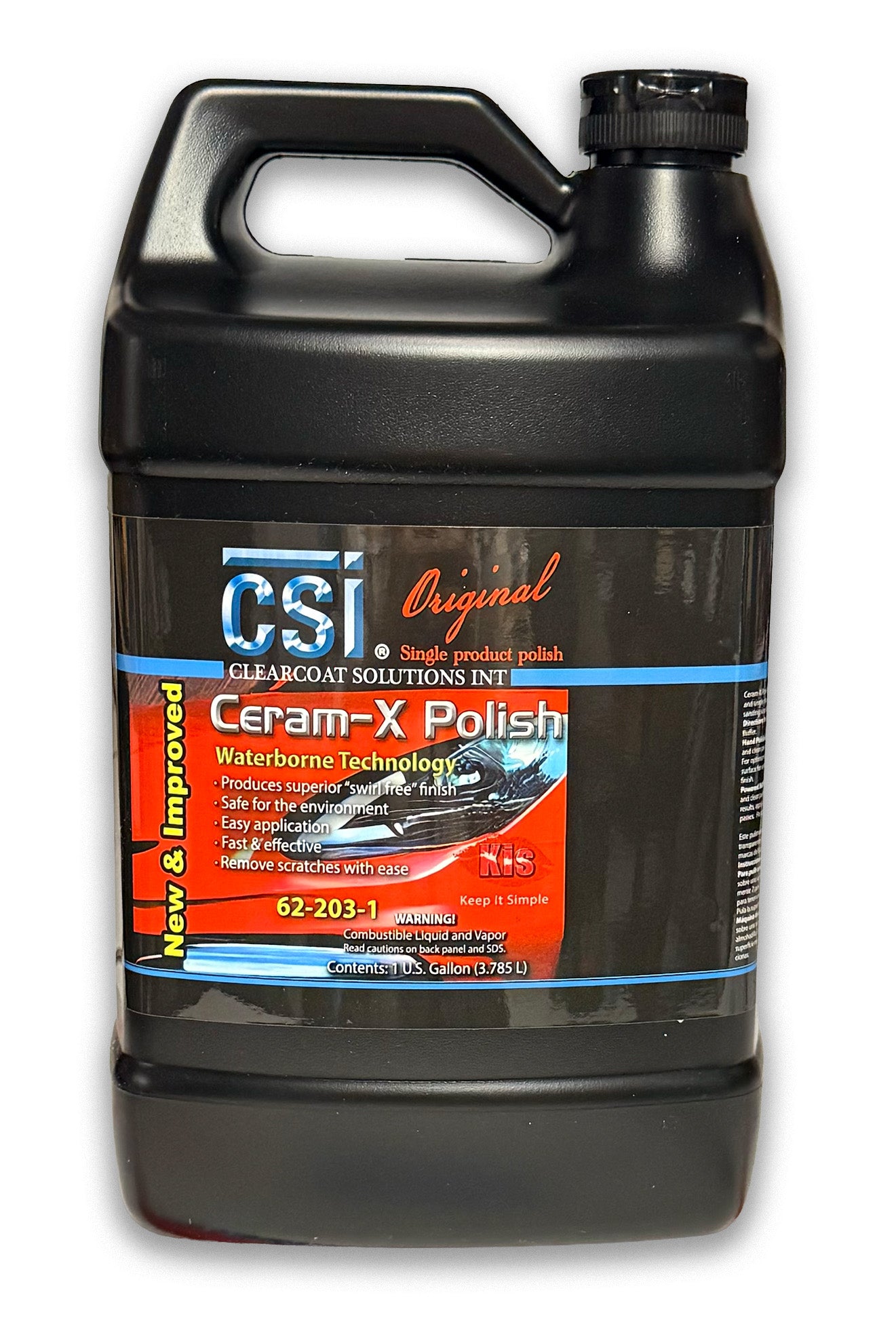 CSI 62-203-1 Ceram-X Car Polish (Gallon) Single Product Polish (SPP)