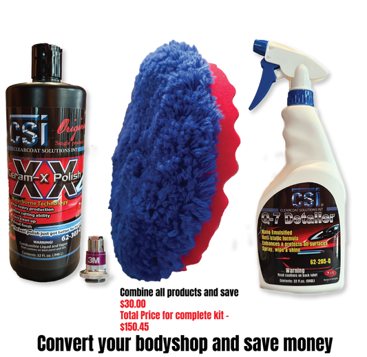 Body shop conversion buffing kit