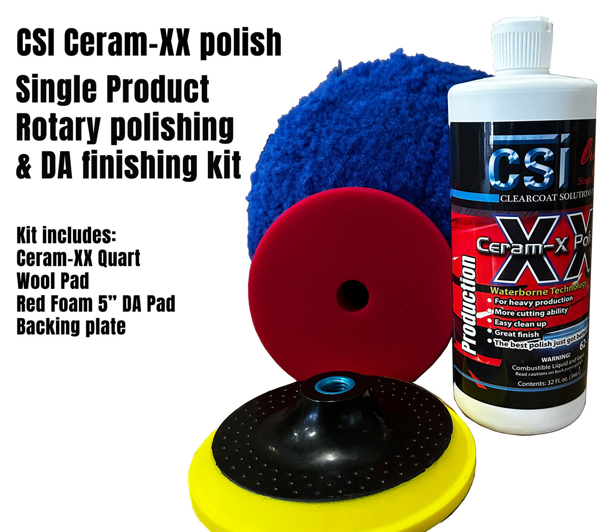 CSI Rotary DA Buffing kit w XX