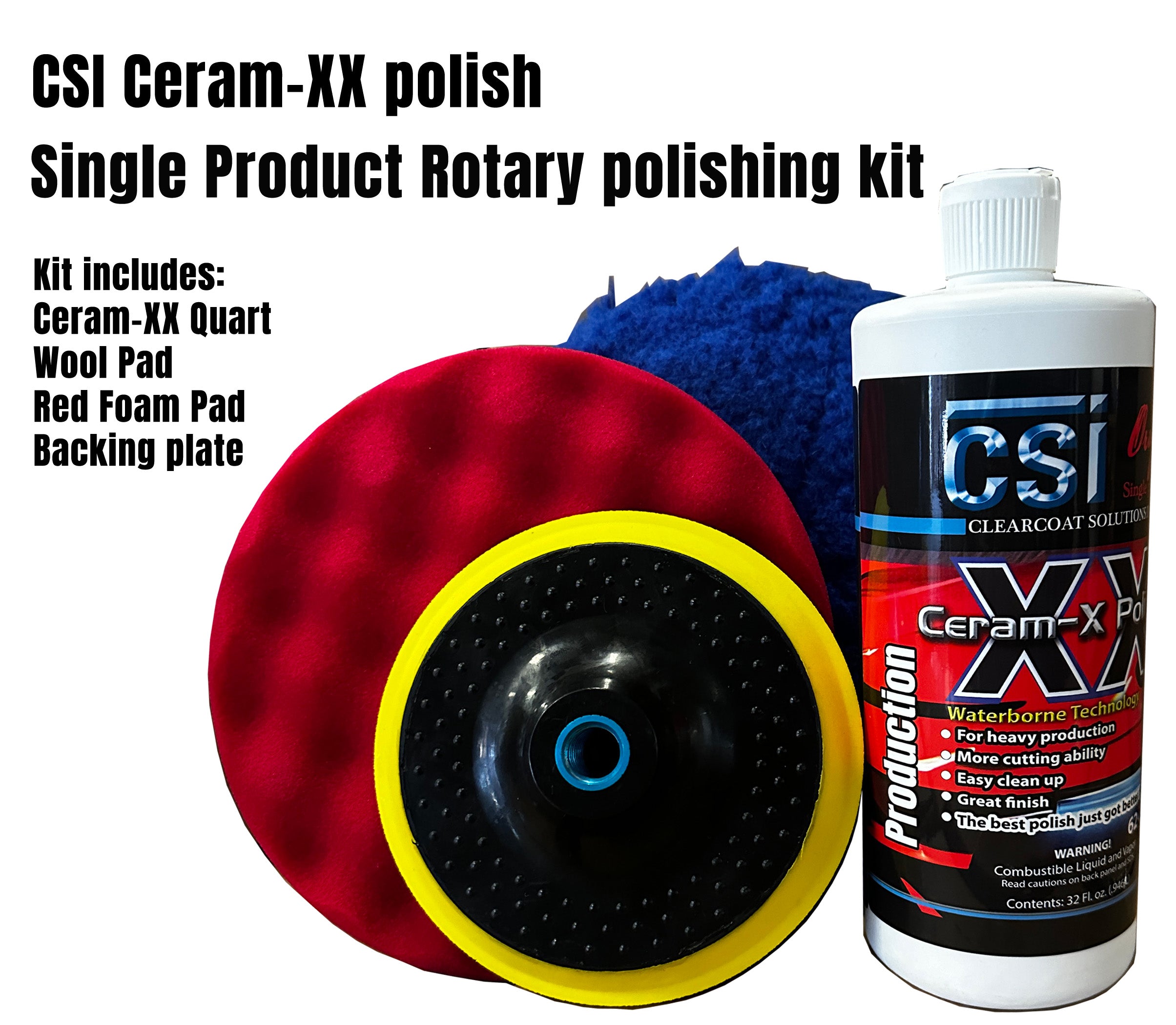 CSI Buffing Kit Ceram-XX polish quart