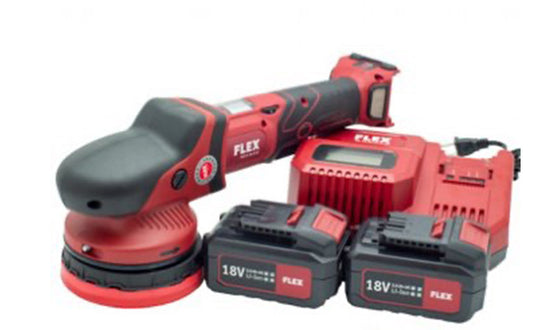 FLEX XFE 15 150 18.0-EC & SET "THE FINISHER" (COMPLETE SET)