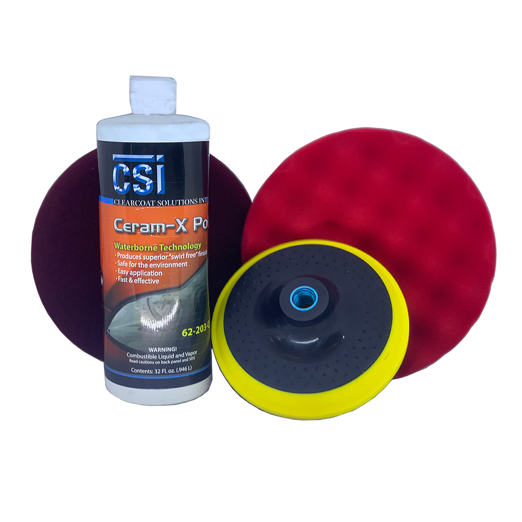 Foam Pad Buffing Kit Ceram-X polish quart