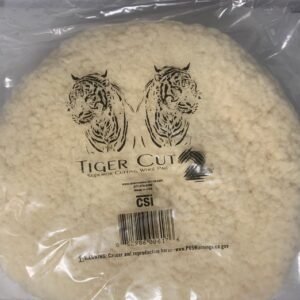 CSI 62-310 Double-Sided Tiger cut wool 4-ply Wool polishing pad 8 inch (62-310 Tiger Cut)